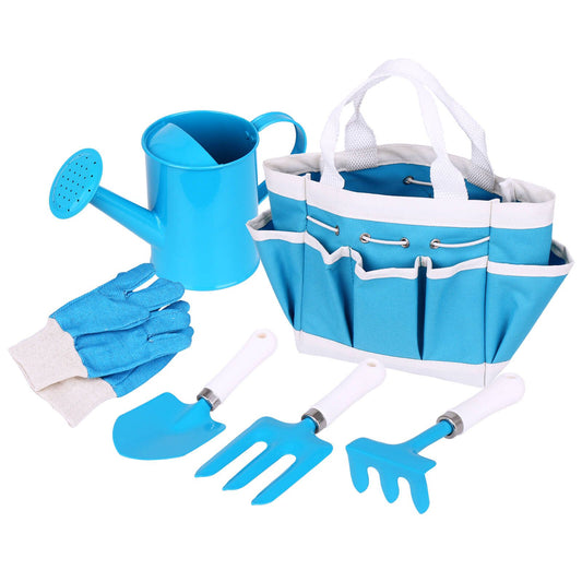 Kids 6 Piece Gardening Set - Blue