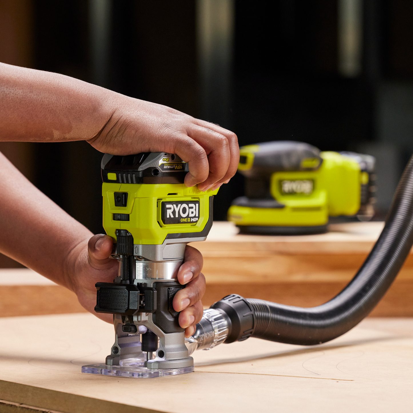 Ryobi One Brushless Trim Router - 6.4mm