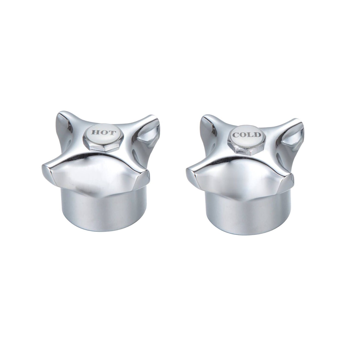 Shaw Mason Chrome Plated Four Point Tap Handles - 100 x 218mm - Pair