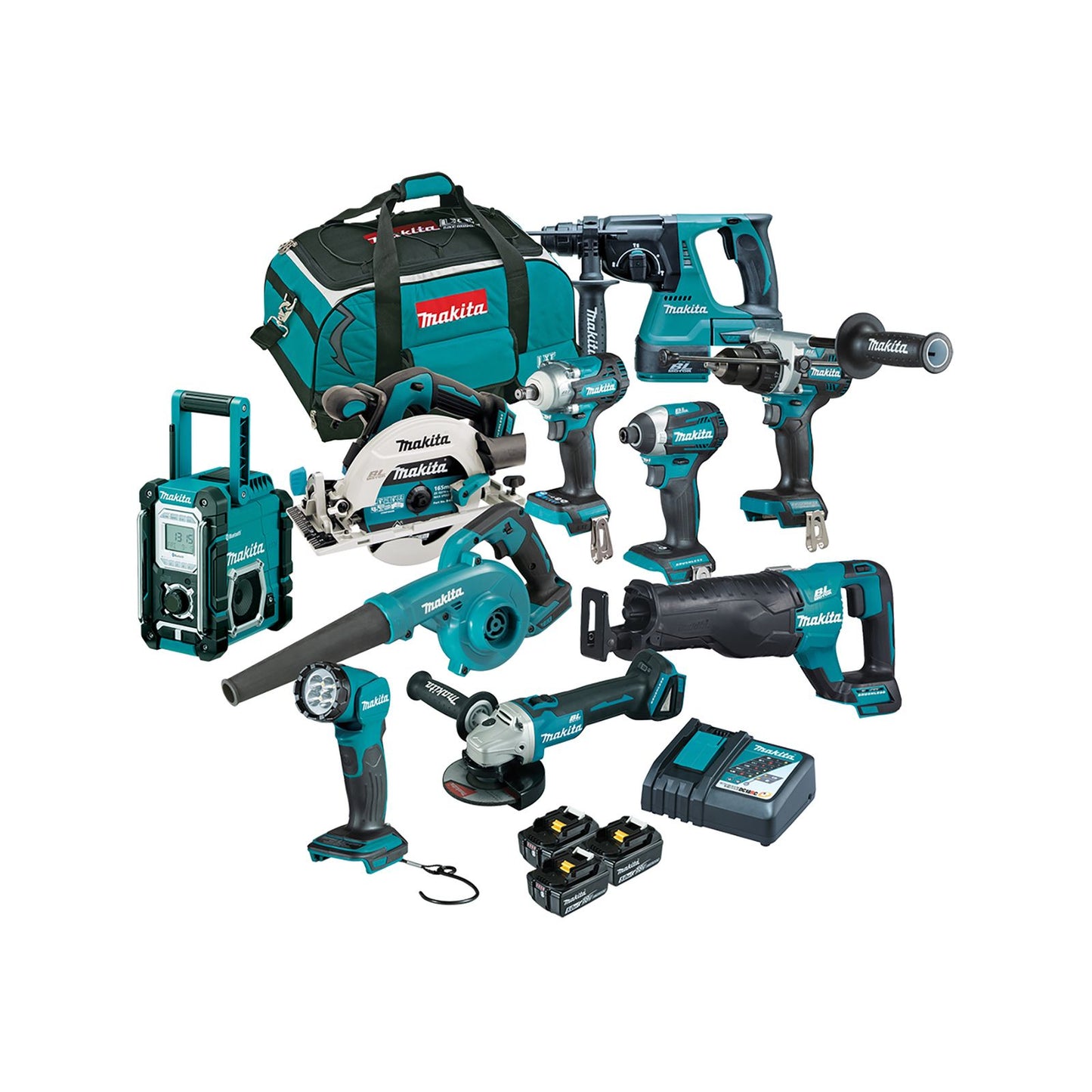 Makita Brushless Combo Kit - 10 Piece - 18V - DLX1042TX1