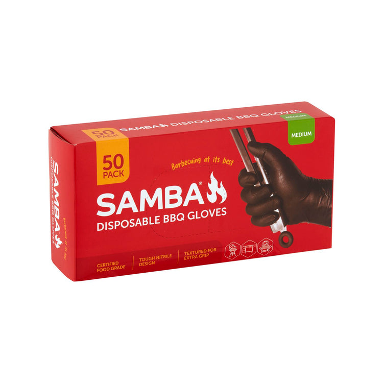 Samba Medium Disposable BBQ Gloves 50 Pack