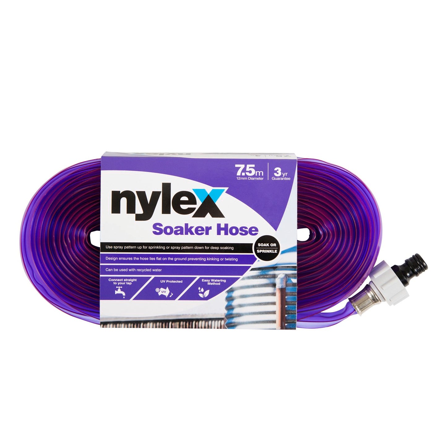Nylex Soaker Hose - 12mm x 7.5m