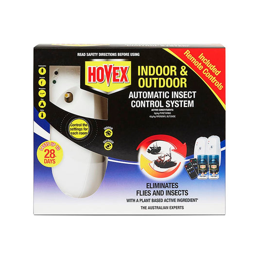 Hovex Indoor & Outdoor Automatic Insect Control System - 2 Pack