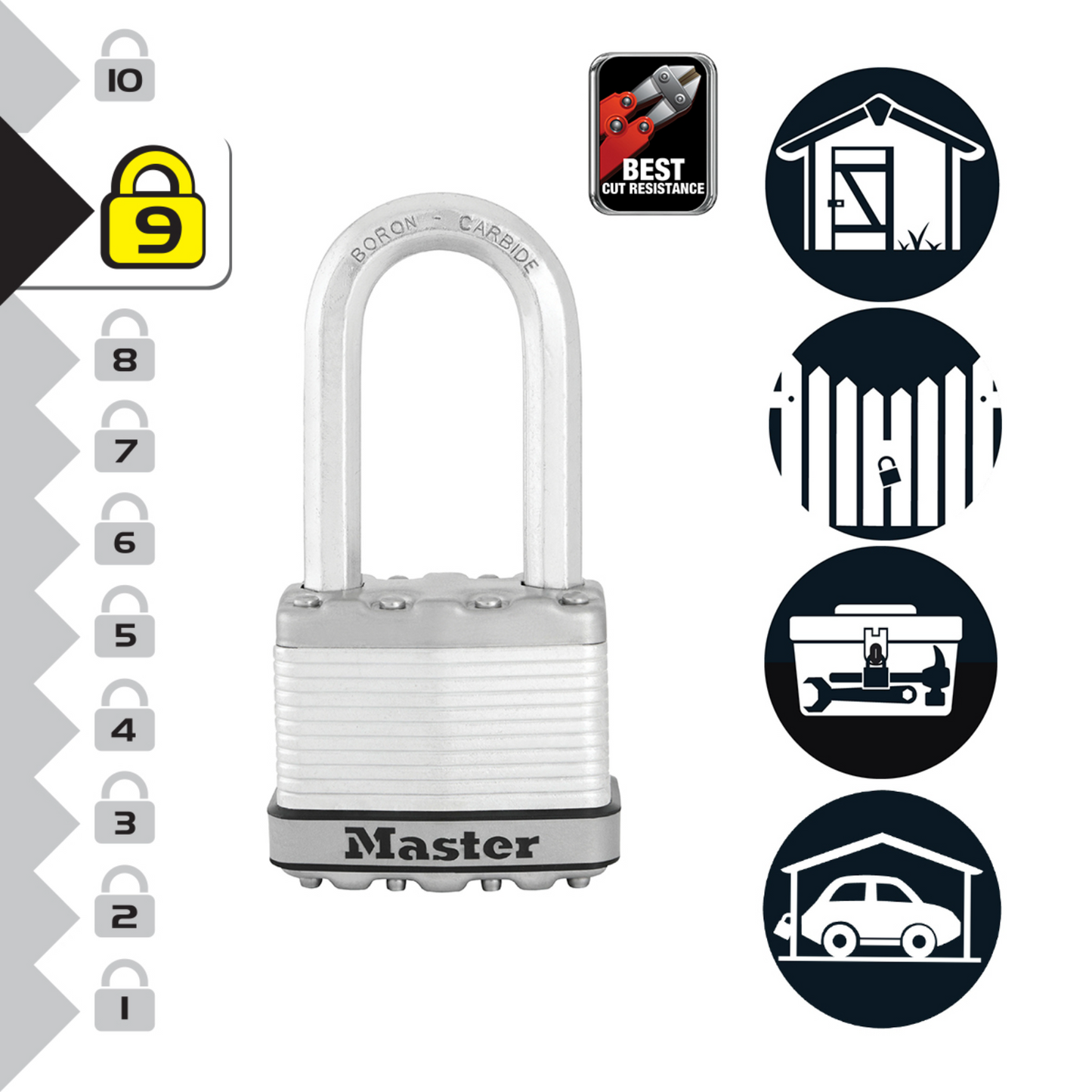 Master Lock Padlock - 51mm - 4 Pack