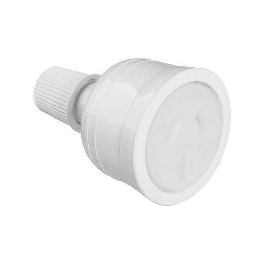HPM 15A Extension Socket Plug - White - PVC - Safe & Durable