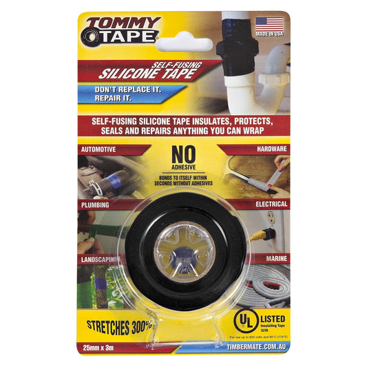 Tommy Tape Specialty Tape - 25mm x 3m - Black