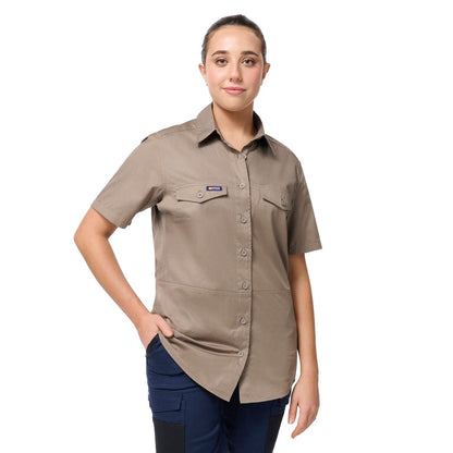 Citeco Women's Short Sleeve Shirt - Size 8 - Khaki