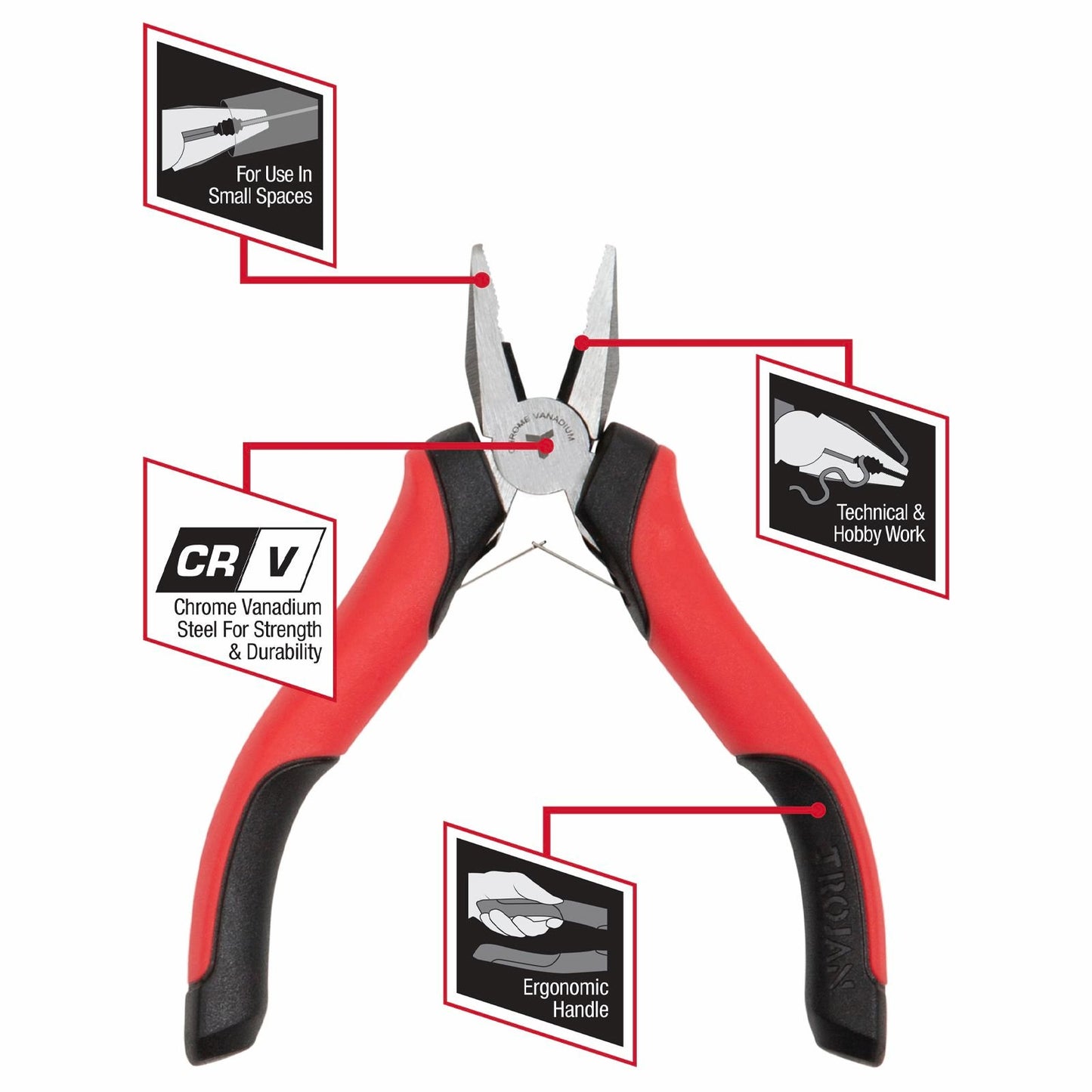 Trojan Mini Combination Plier - 57 x 115mm