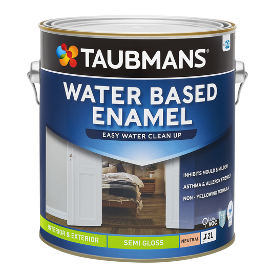 Taubmans Neutral Semi Gloss Water Based Enamel Paint - 2L