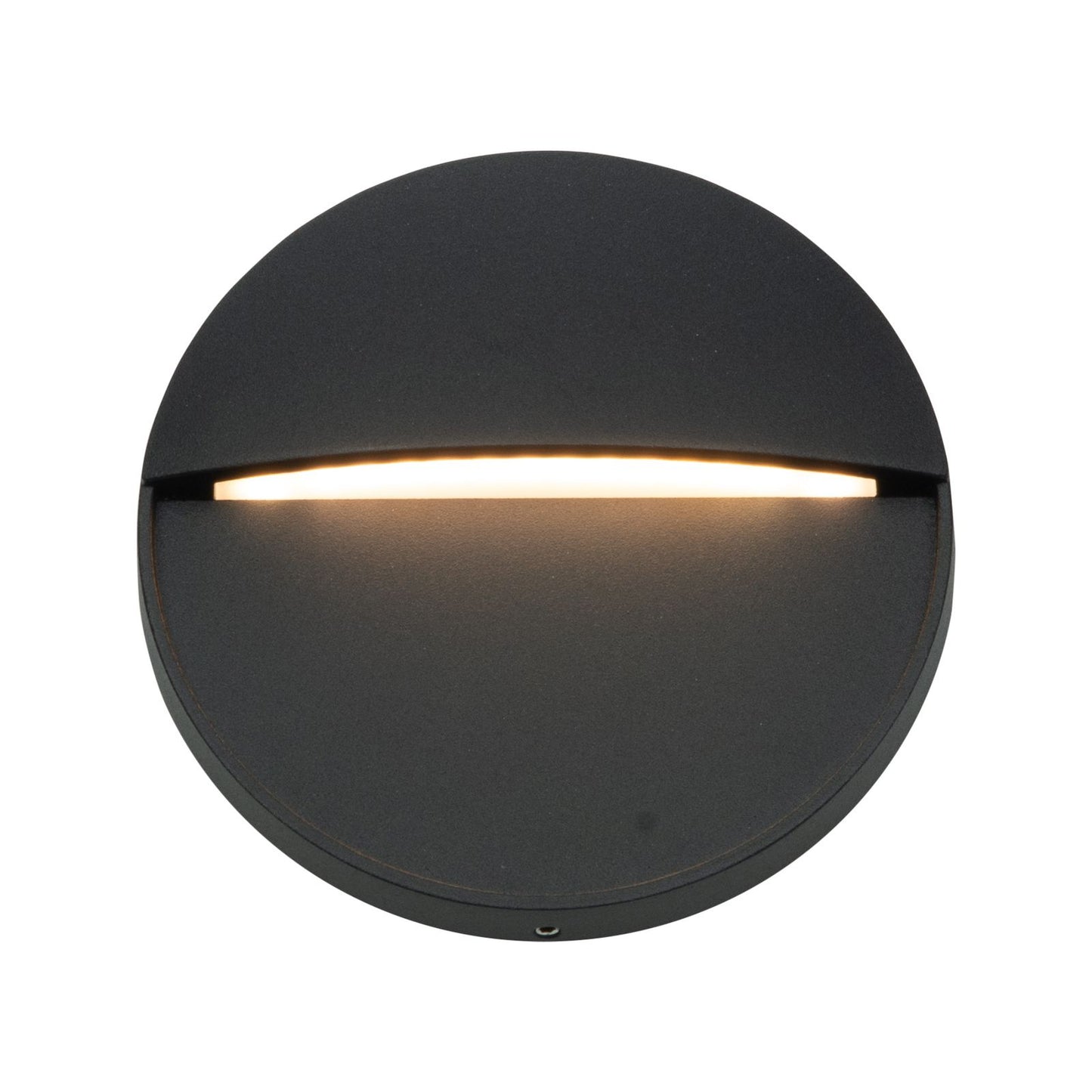Arlec 4W Black CCT LED Round Exterior Step Light - 110 x 25mm