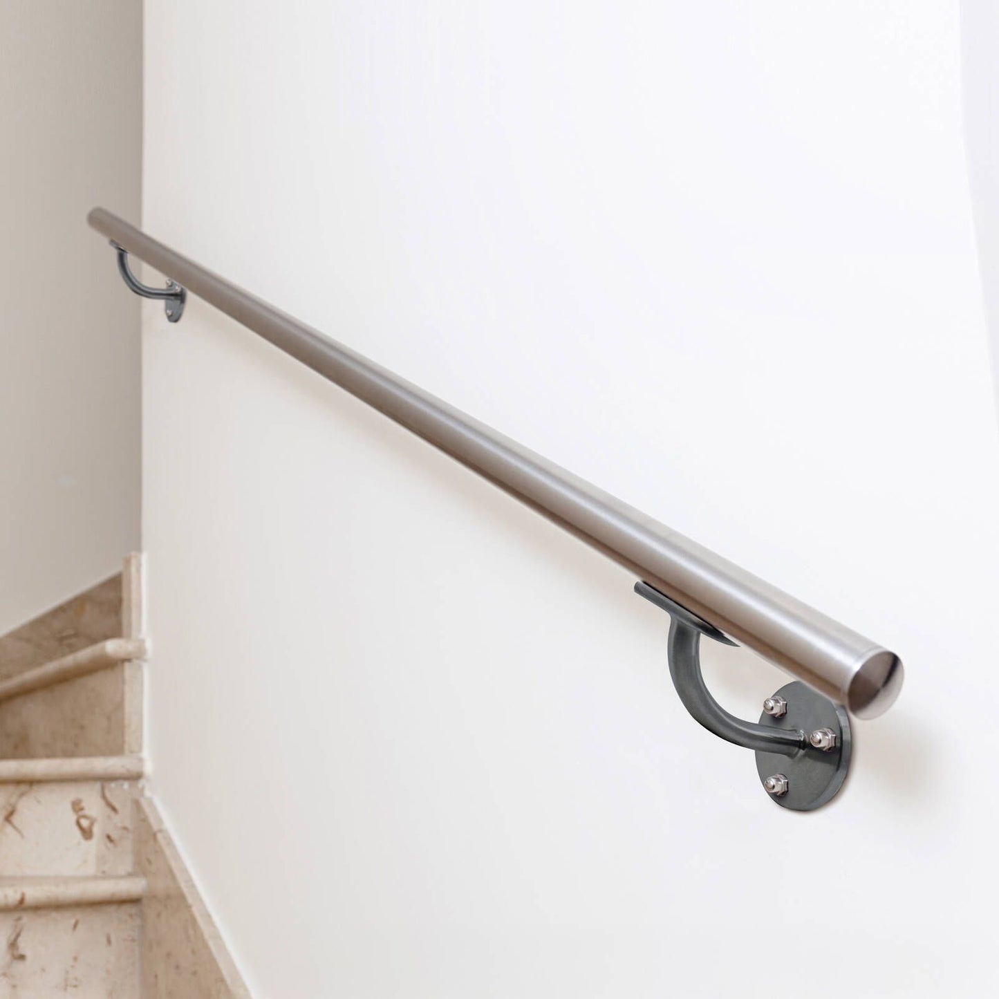 Carinya Black Nickel Handrail Bracket - 70 x 90 x 95mm