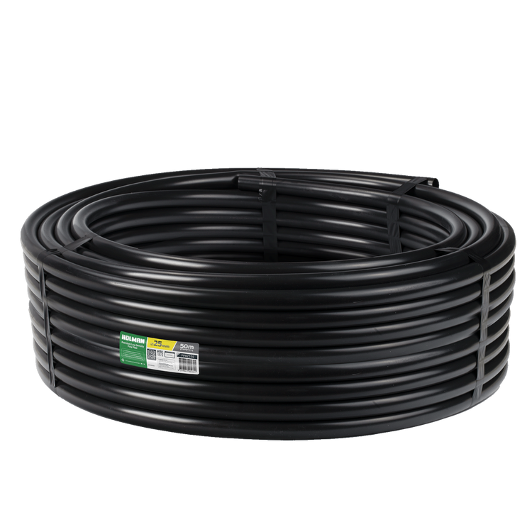 Holman Black Poly Pipe - 25mm x 50m