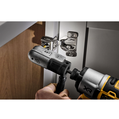 Dewalt Right Angle Hex Impact LED Attachment - 1/4" - 110 x 40 x 120mm