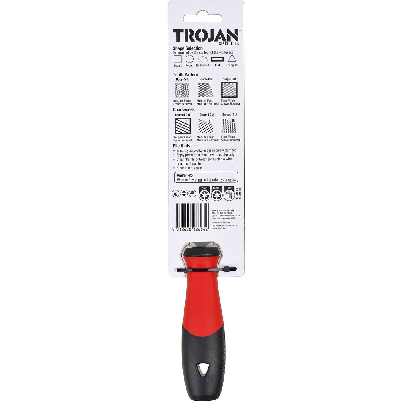 Trojan Flat File - 150mm - Bastard Cut