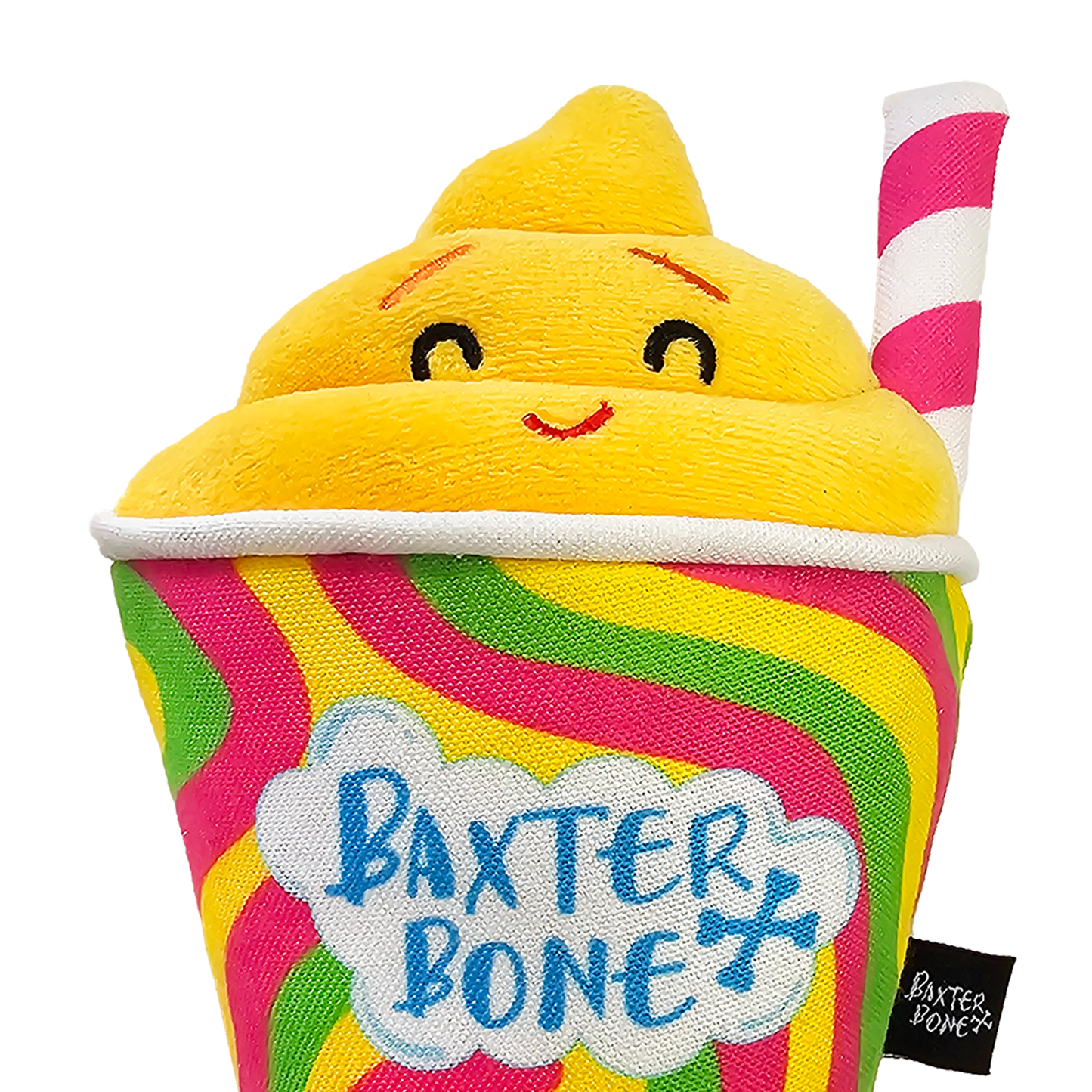 Baxter Bone Smiley Slushie Pet Toy - 80 x 220mm