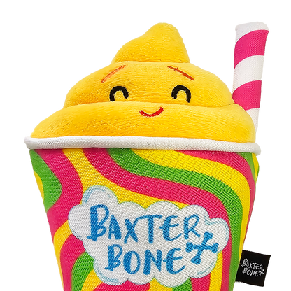 Baxter Bone Smiley Slushie Pet Toy - 80 x 220mm
