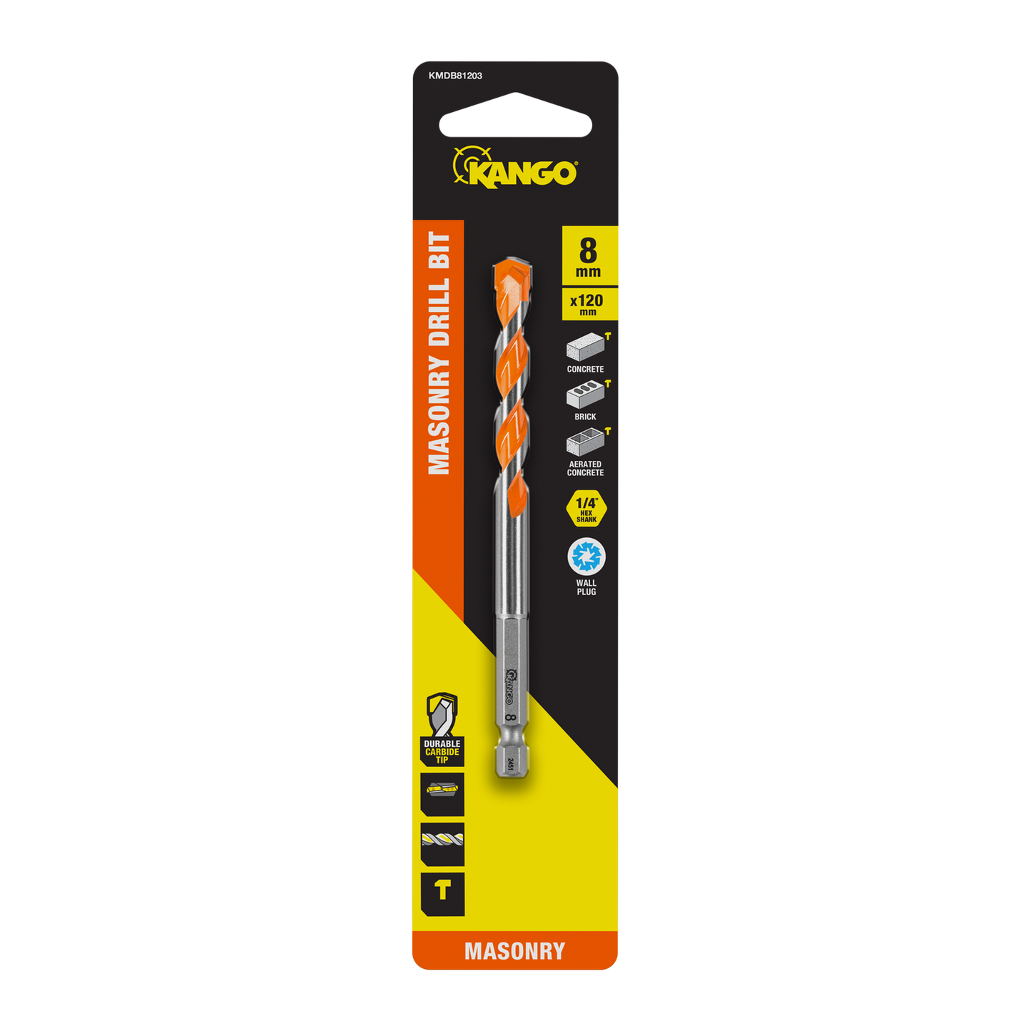Kango Masonry Drill Bit - 8 x 120mm