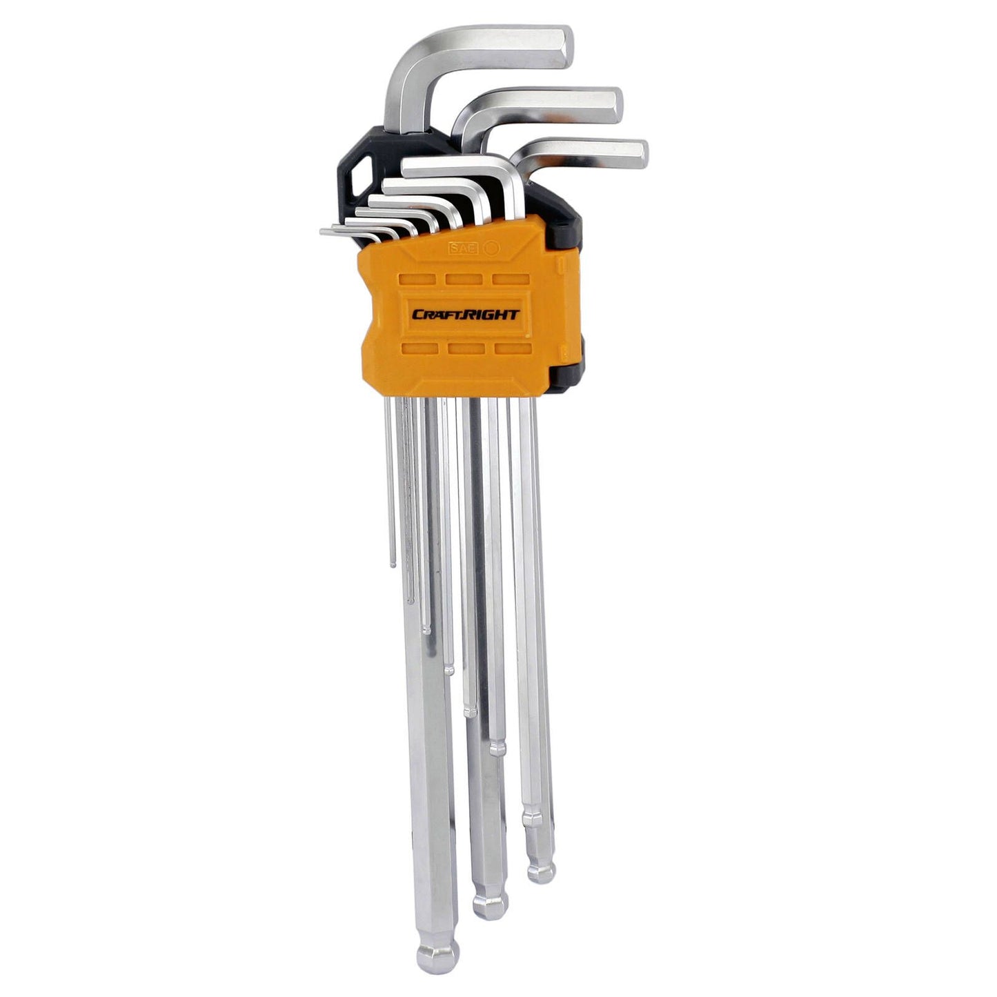 Craftright Hex Key Set - 0.05" to 3/8" - 10 Piece