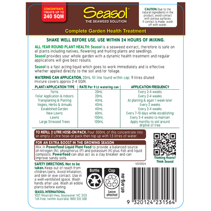Seasol Seaweed Health Tonic Concentrate - 1.2L