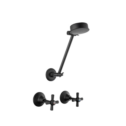 Mondella Centro Shower Set - 8L/min - Matt Black
