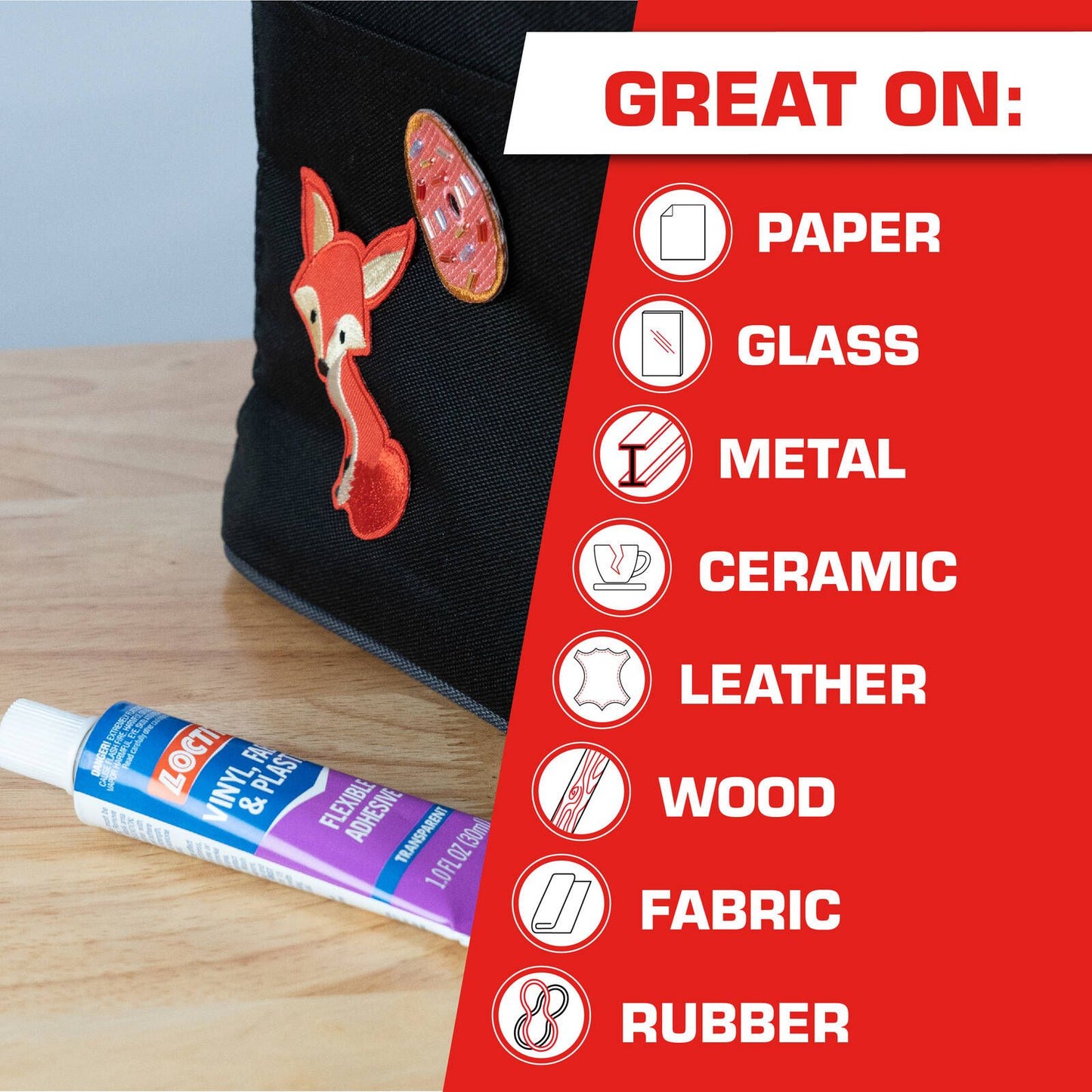 Loctite 30ml Vinyl Fabric and Plastic Flexible Adhesive - Clear