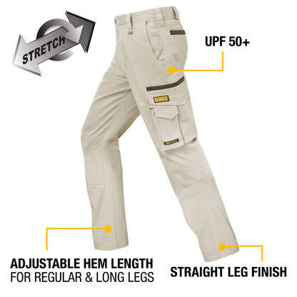 Dewalt Acoma Prostretch Trousers - Size 34 - Khaki
