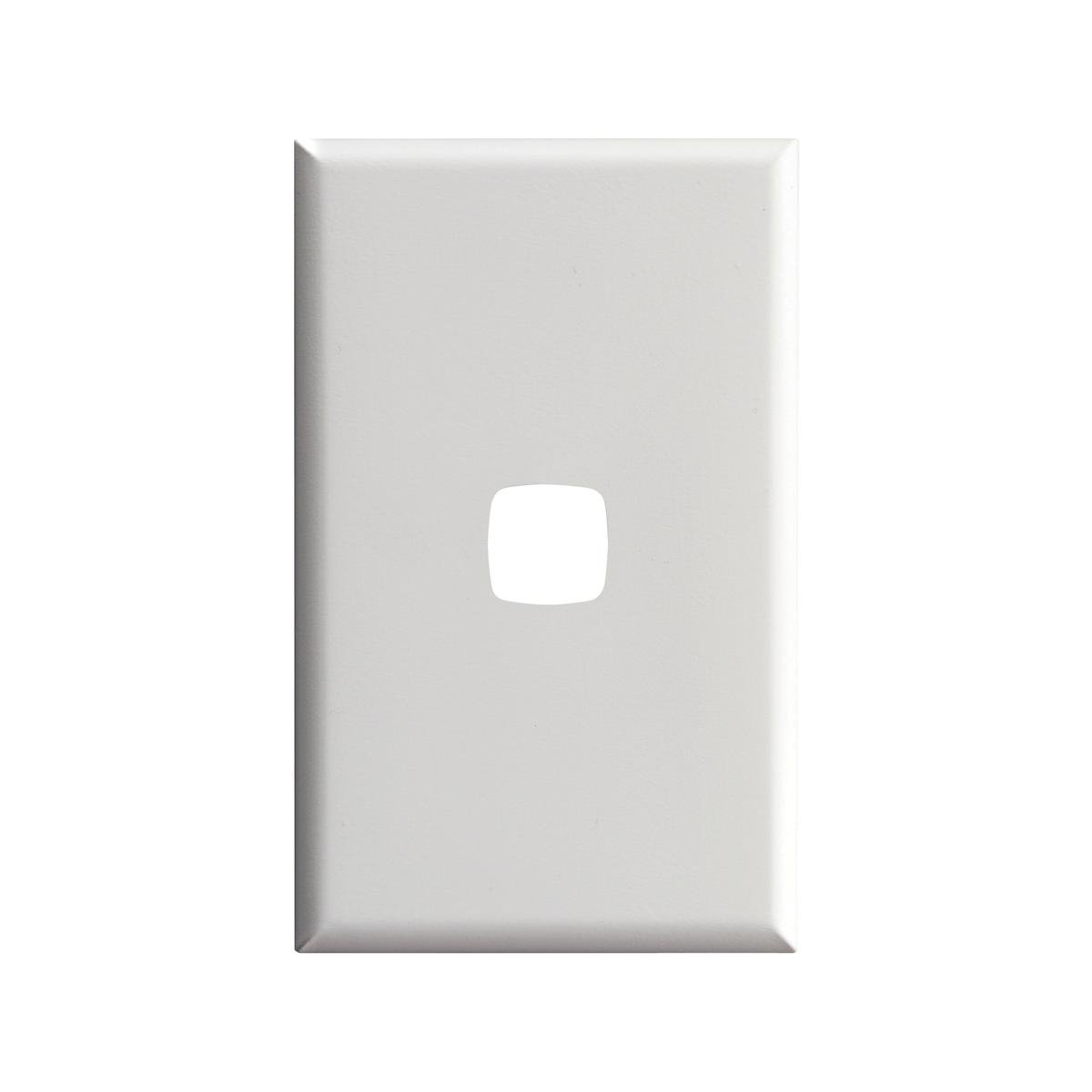 HPM Excel Cover Plate - 73mm x 117mm - Plastic - Matt White