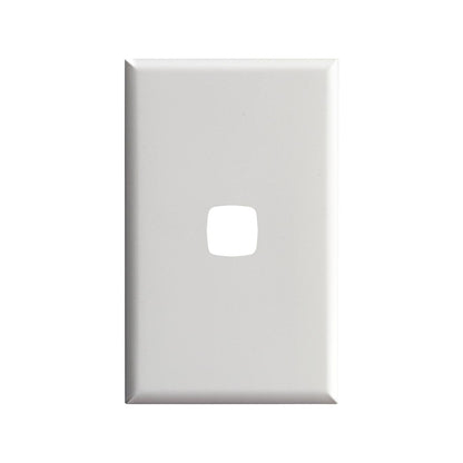 HPM Excel Cover Plate - 73mm x 117mm - Plastic - Matt White