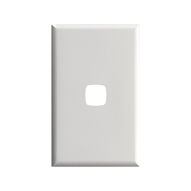 HPM Excel Cover Plate - 73mm x 117mm - Plastic - Matt White