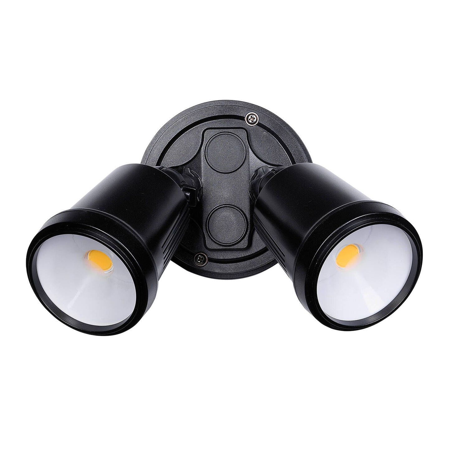 Brilliant Black Raptor III Twin Flood Light - 20W - 1800 Lumens