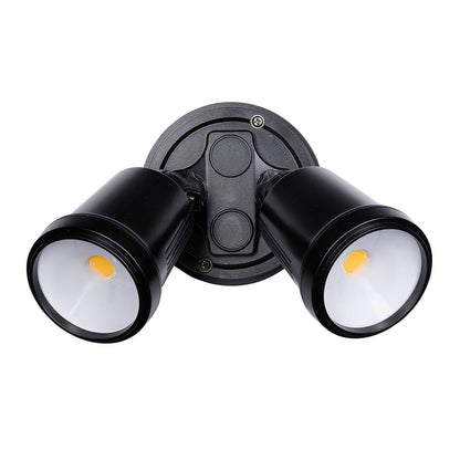 Brilliant Black Raptor III Twin Flood Light - 20W - 1800 Lumens