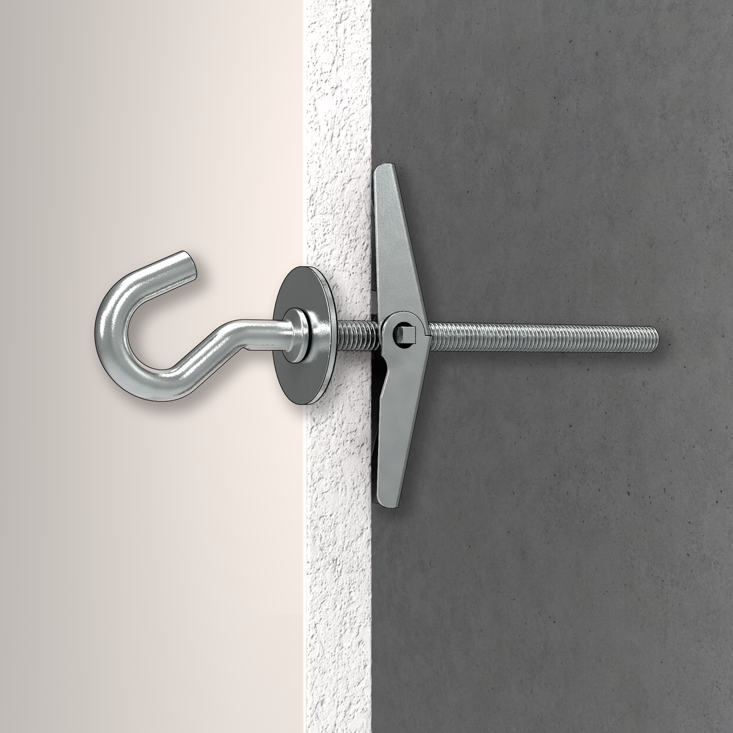 Ramset Spring Toggle - Round Cup Hook - 2 Pack