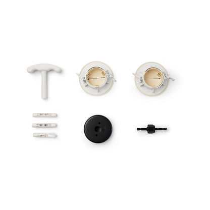Wiremold In Wall HDMI Grommet Kit - 140 x 45mm - 2 Pack - White