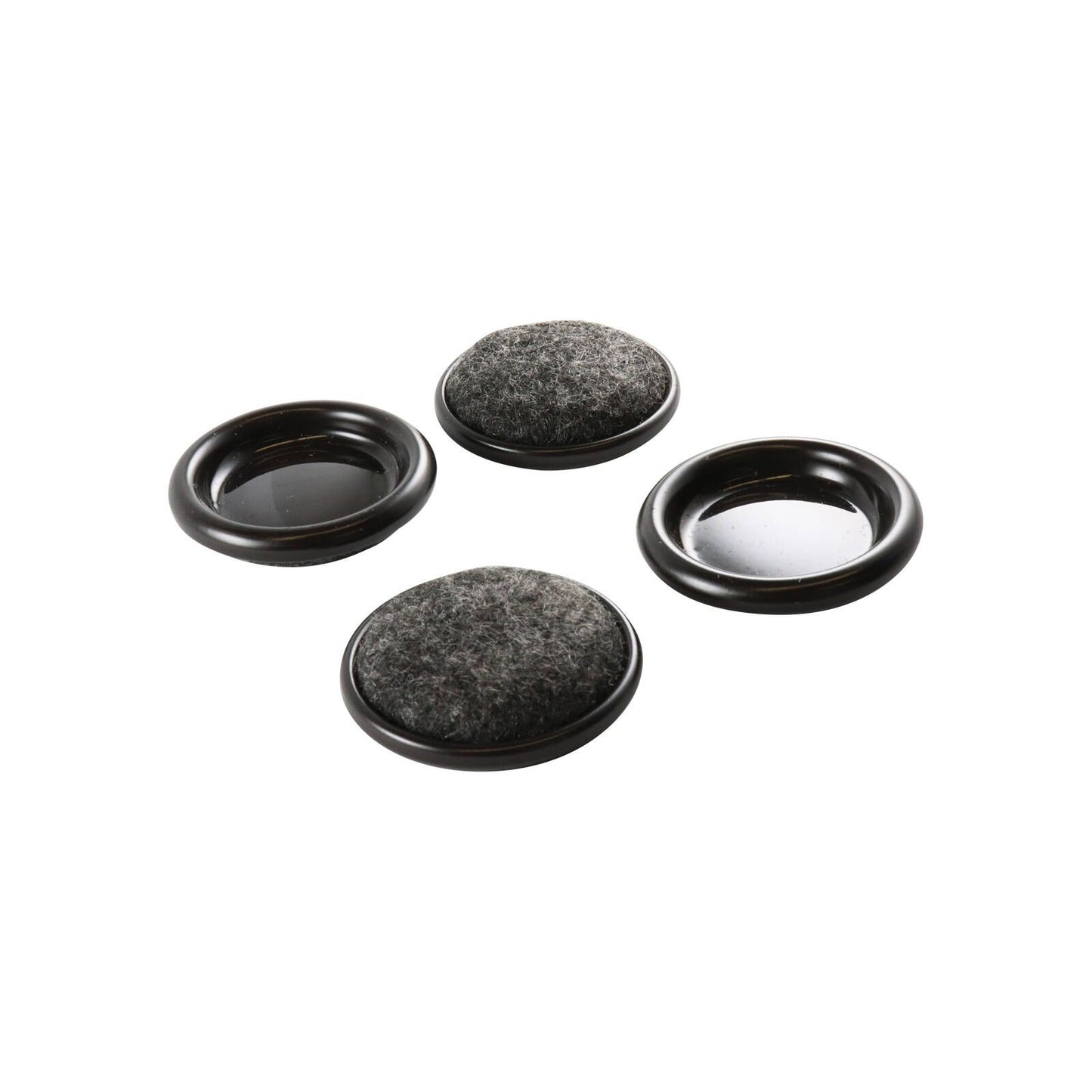 Surface Gard Round Castor Cup - 30mm - 4 Pack - Brown
