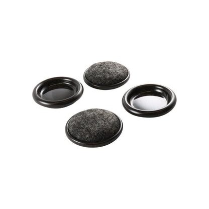 Surface Gard Round Castor Cup - 30mm - 4 Pack - Brown