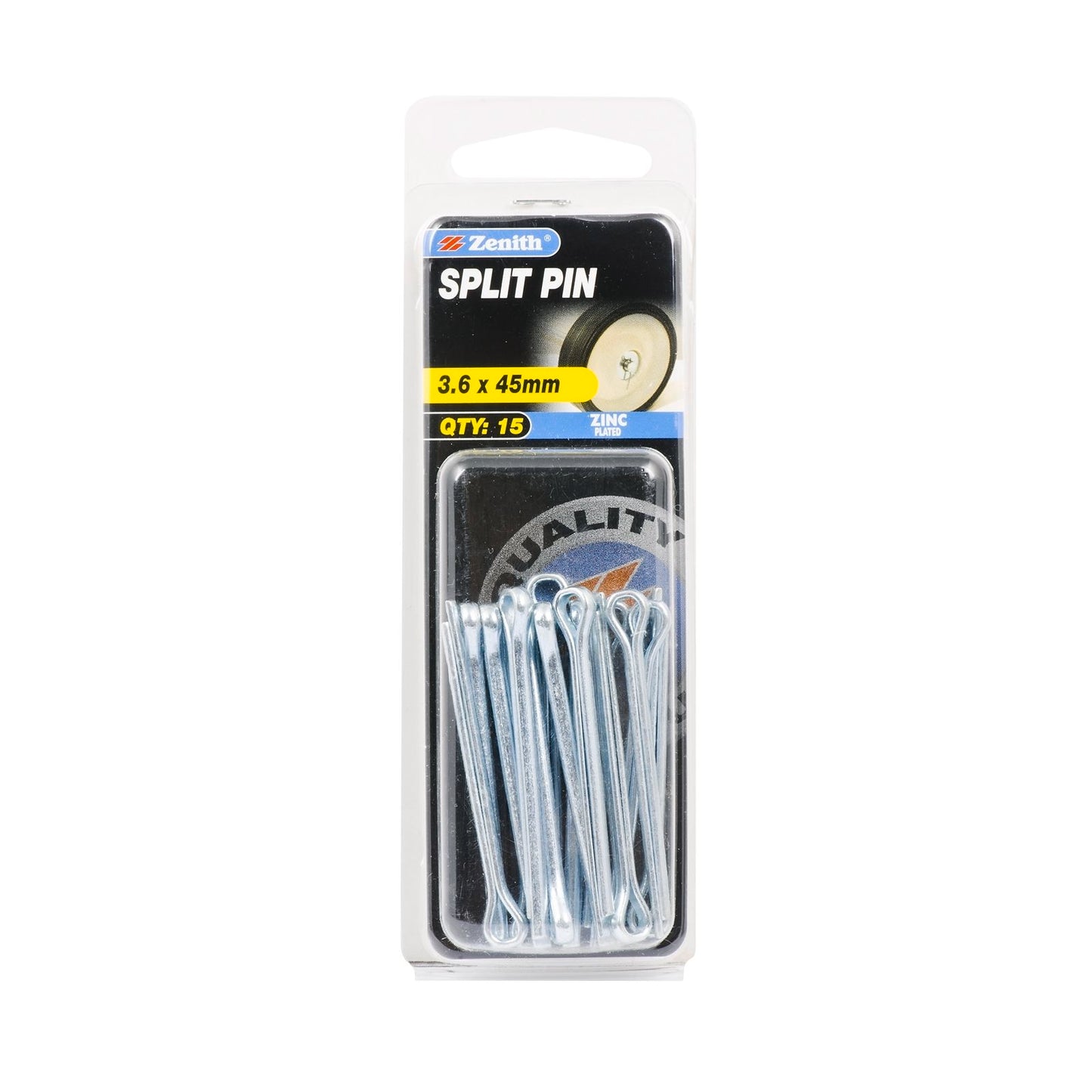 Zenith Split Pins - 3.6 x 45mm - 15 Pack