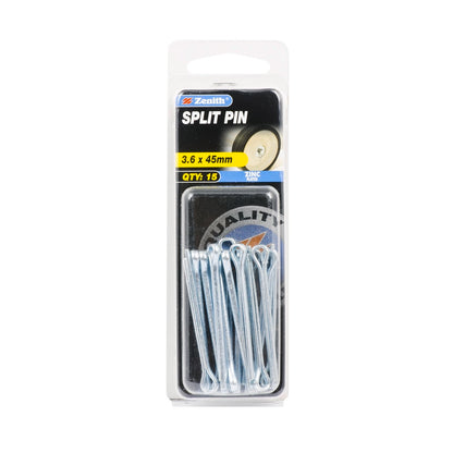 Zenith Split Pins - 3.6 x 45mm - 15 Pack
