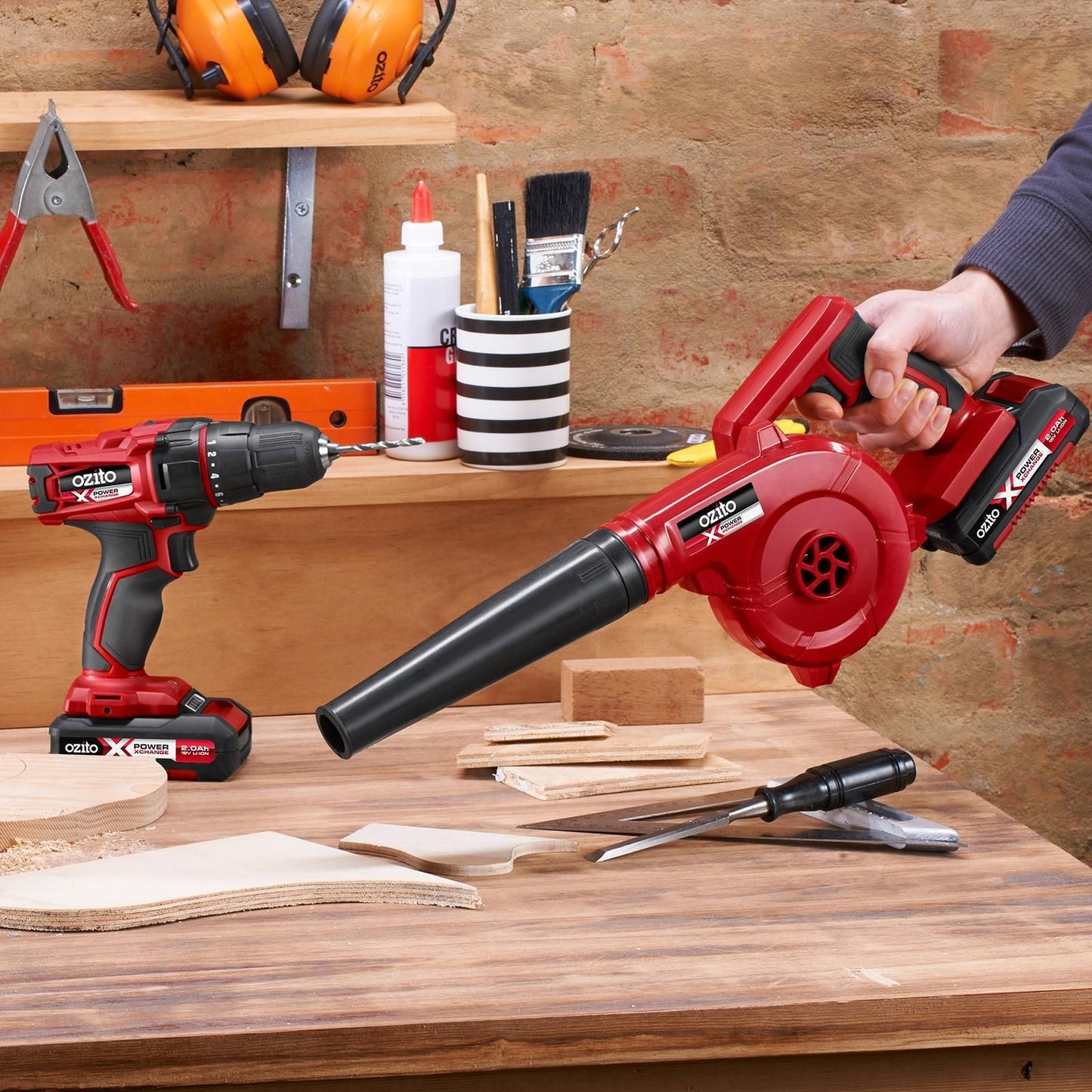 Ozito PXC Workshop Blower and Inflator - Tool Only