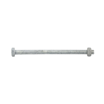Zenith Hot Dip Galvanised Hex Head Bolts & Nuts - M6 x 100mm - 25 Pack