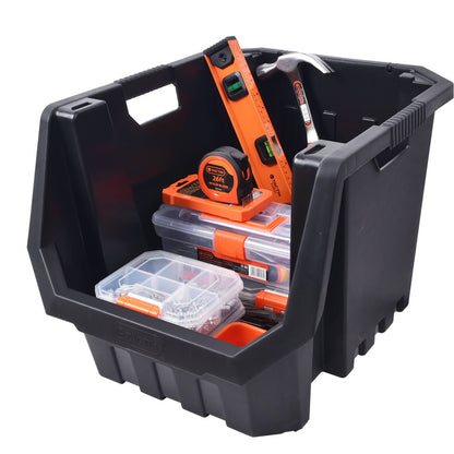 Tactix Heavy Duty Stackable Storage Bin - 40L