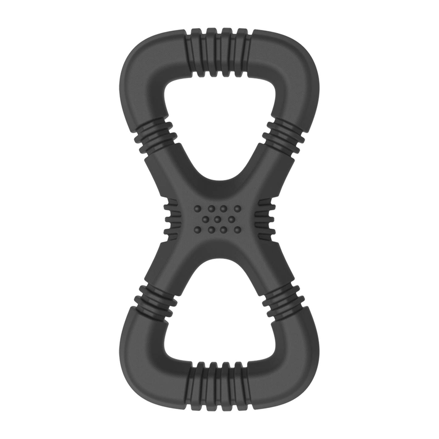 Gladiator Large Black Tug Rubber Dog Toy