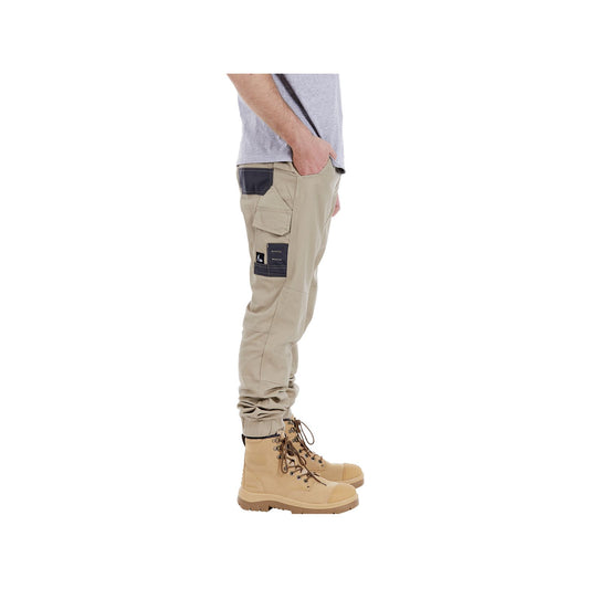 Tradie Mens Skinny Cuff Pants - 102 - Khaki