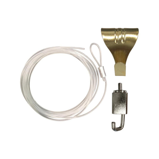 Gallery Home 8kg Skirting Mount Set - Adjustable - Nylon - Brass