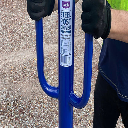Jack Steel Post Driver - 60cm - Enamelled Steel - Easy Use