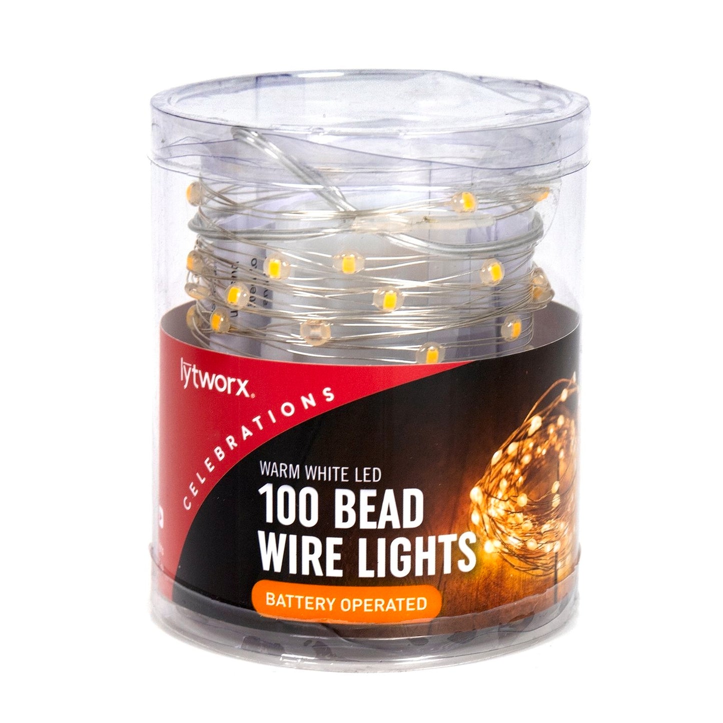 Lytworx Bead Wire Lights - 100 Pack - Warm White