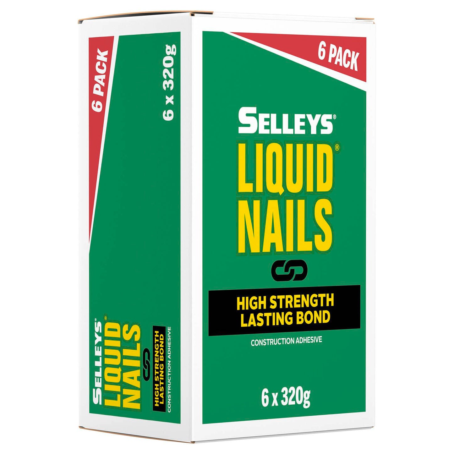 Selleys Liquid Nails Construction Adhesive - 320g - 6 Pack