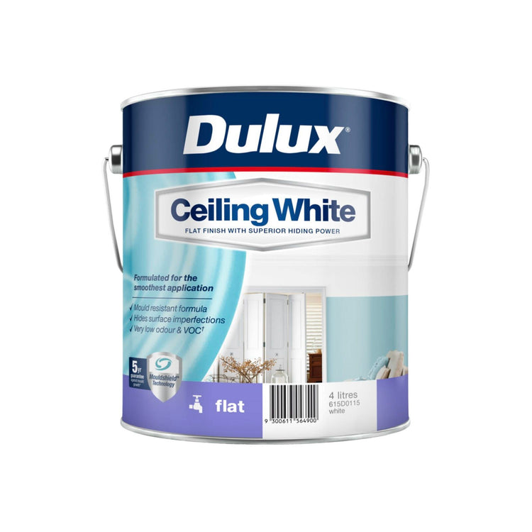 Dulux White Ceiling Paint - 4L