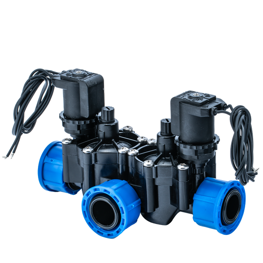 K Rain 25mm Dual Outlet Modular Solenoid Valve - 175LPM Flow Rate