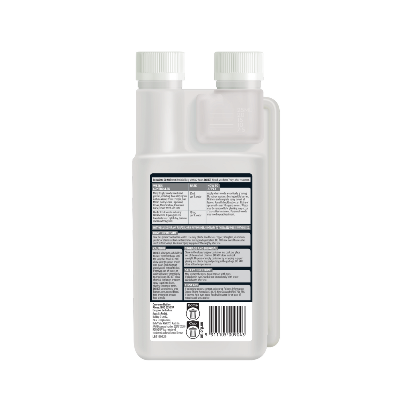 Roundup Tough Concentrate Weedkiller - 500ml