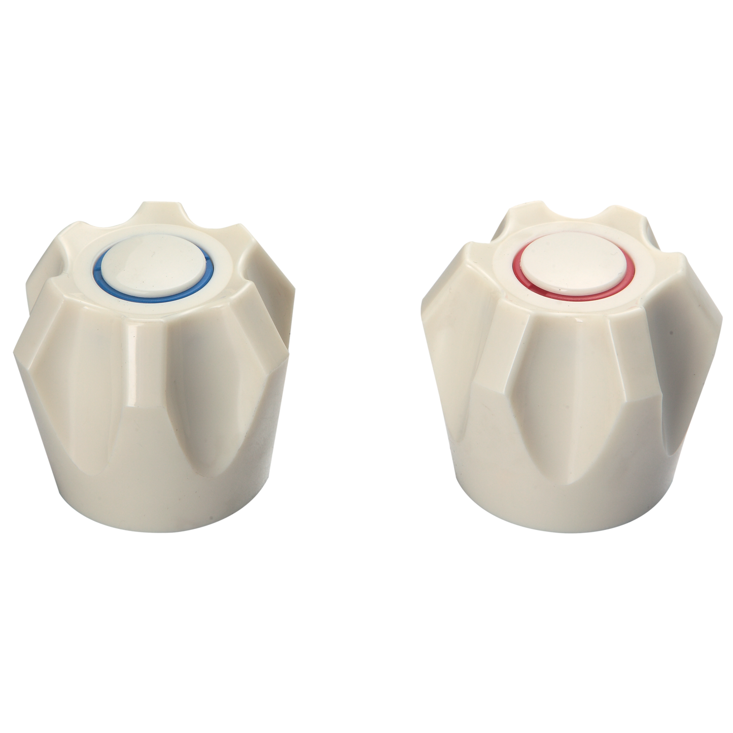 Shaw Mason Ivory PVC Six Point Style Handles - 217 x 60 x 107mm - Pair